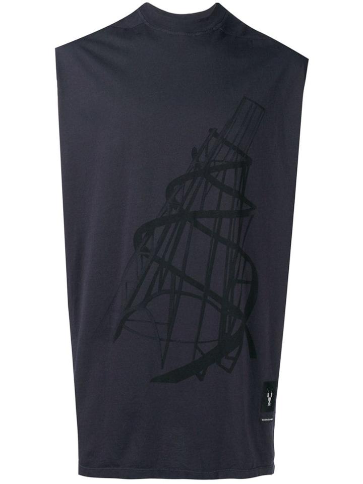 Rick Owens Drkshdw Oversized Tank - Blue