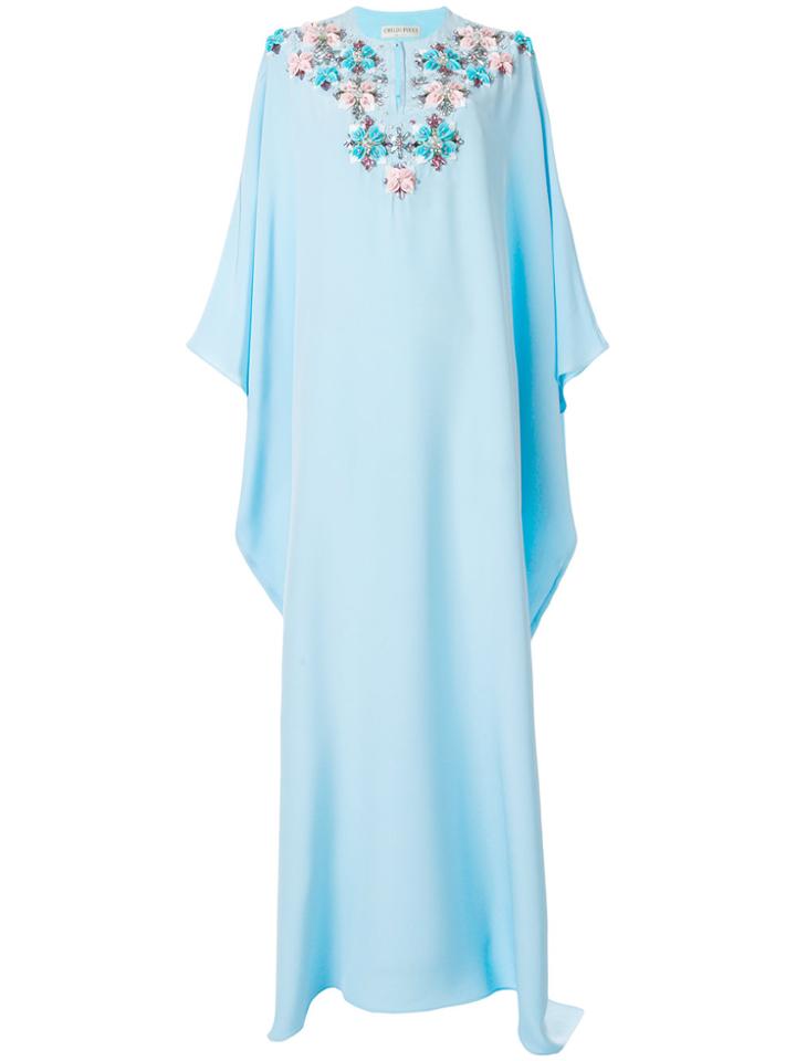 Emilio Pucci Long Kaftan Dress - Blue
