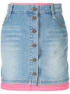 Sjyp Layered Denim Skirt - Blue