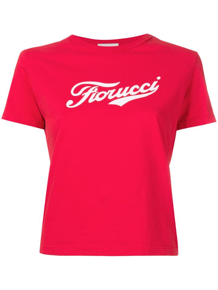 Fiorucci Logo Print T-shirt - Red