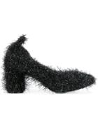 Suecomma Bonnie Tinsel Pumps - Black