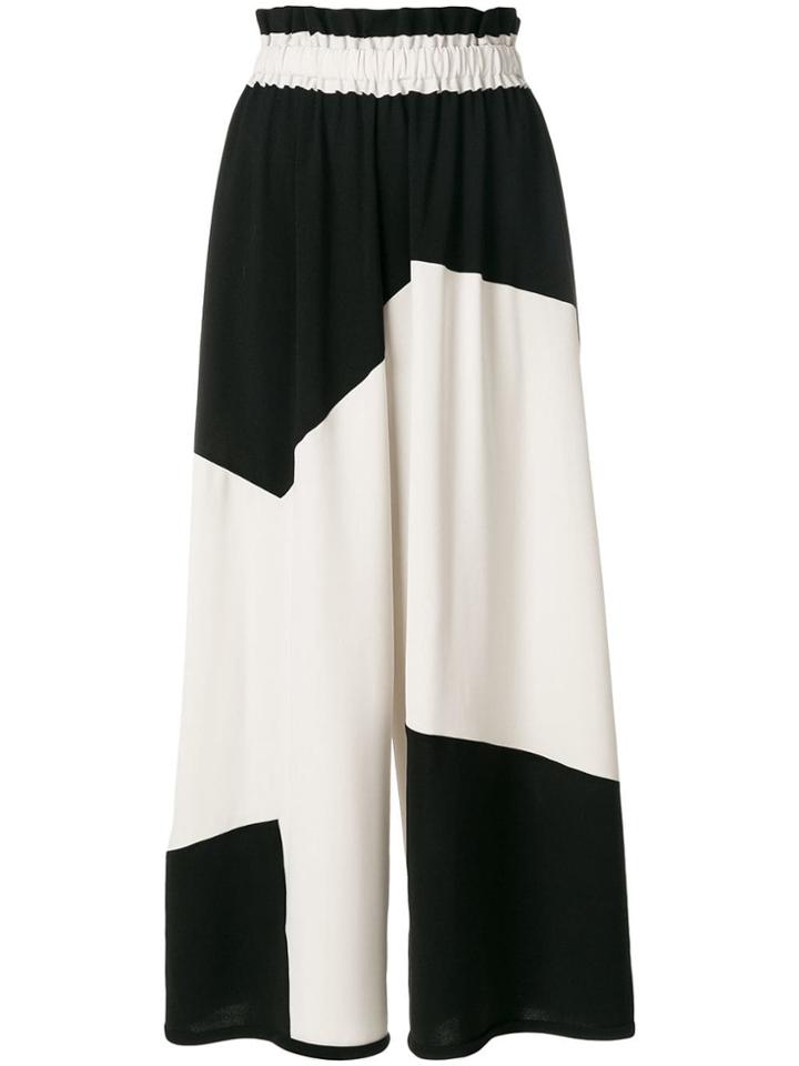 Henrik Vibskov Fab Colour Block Palazzo Trousers - Black