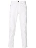 Love Moschino Distressed Cropped Jeans - White