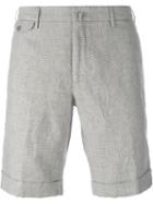 Incotex Bermuda Shorts, Men's, Size: 48, Brown, Cotton/linen/flax