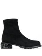 Giuseppe Zanotti Crystal-embellished Ankle Boots - Black