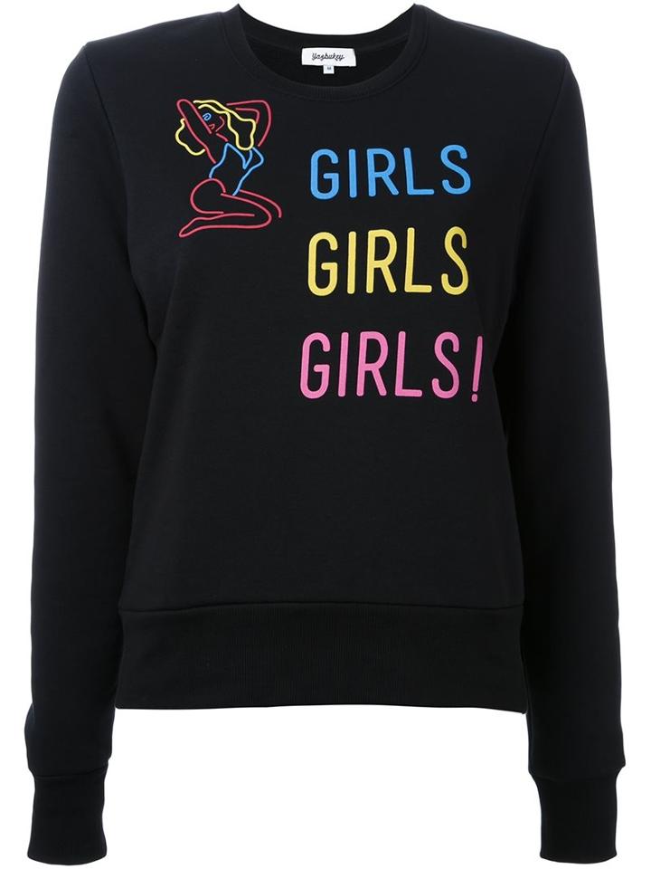 Yazbukey Neon Sign Print Sweatshirt