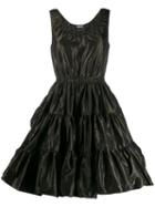 Miu Miu Sleeveless Tiered Dress - Green