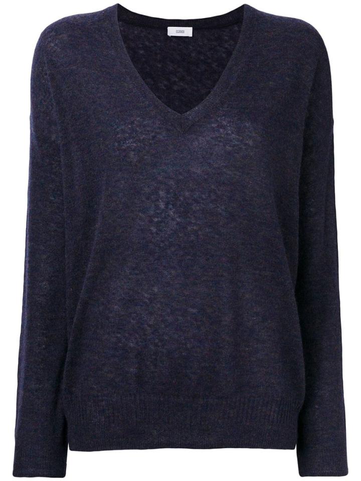 Closed Loose Knit Sweater - Blue