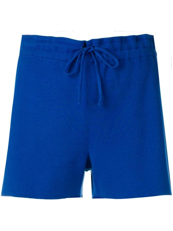 Lamberto Losani Drawstring Short Shorts - Blue