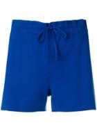 Lamberto Losani Drawstring Short Shorts - Blue