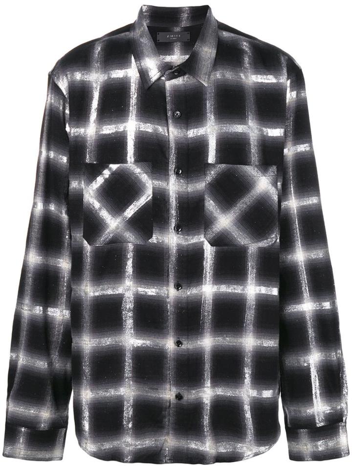 Amiri Classic Check Shirt - Black