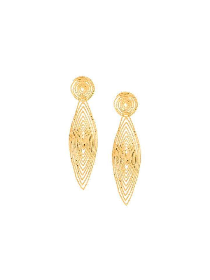 Gas Bijoux 'longwave' Small Size Earrings - Metallic