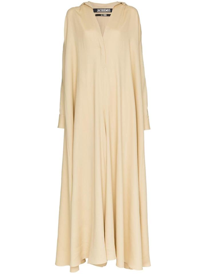 Jacquemus Oversized Wide Leg Jumpsuit - Neutrals