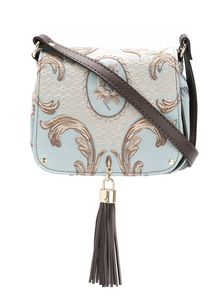Xaa Embroidered Crossbody Bag - Blue