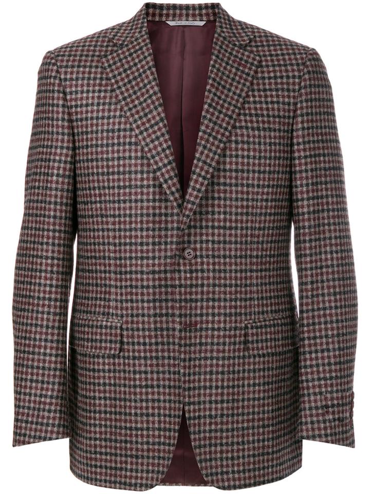 Canali Tweed Blazer - Red