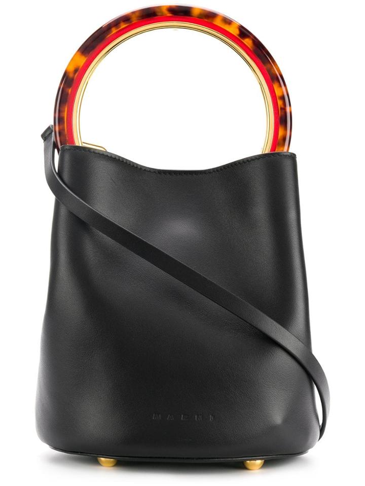 Marni Pannier Top Handle Bag - Black