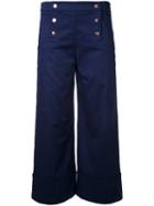 Ginger & Smart Sunday Trousers, Women's, Size: 8, Blue, Cotton/polyurethane