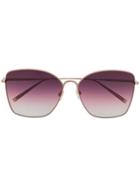 Longchamp Gradient Oversized Sunglasses - Metallic