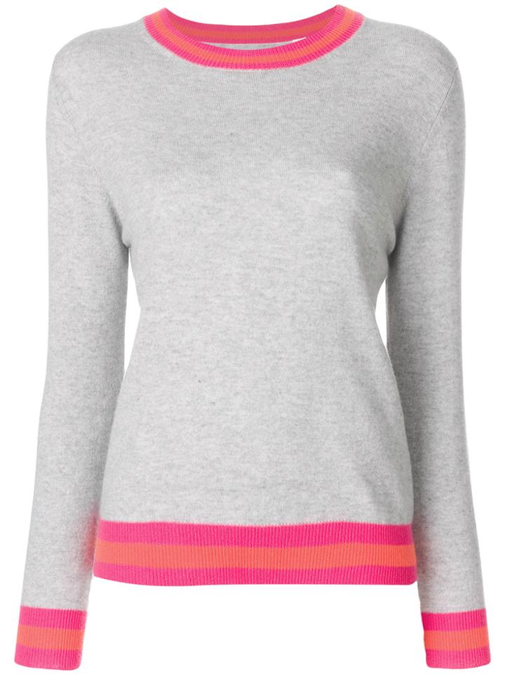 Chinti & Parker Contrast Trim Jumper - Grey