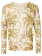 Etro Floral Print Sweater - Neutrals