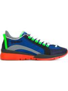 Dsquared2 551 Sneakers, Men's, Size: 43, Blue, Leather/nylon/rubber