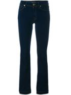 7 For All Mankind 'charlize' Slim Flared Jeans, Women's, Size: 28, Blue, Cotton/modal/polyester/spandex/elastane