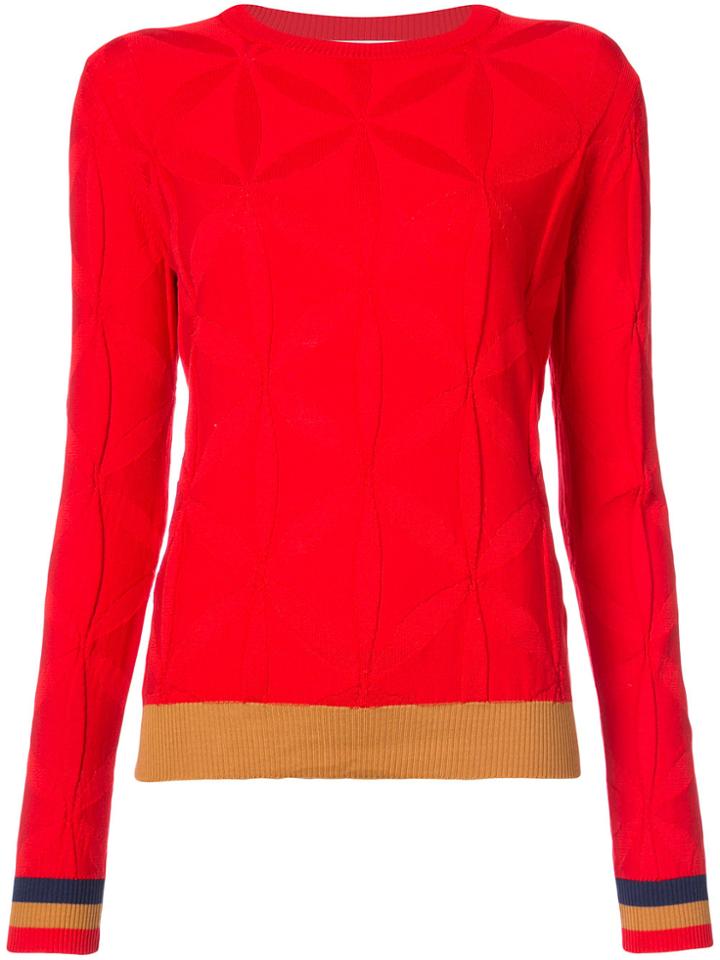 Paul Memoir Textured Colour-block Jumper