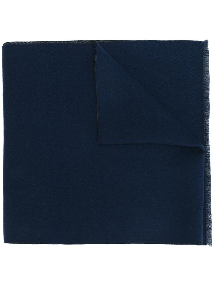 Gucci Gg Jacquard Knit Scarf - Blue