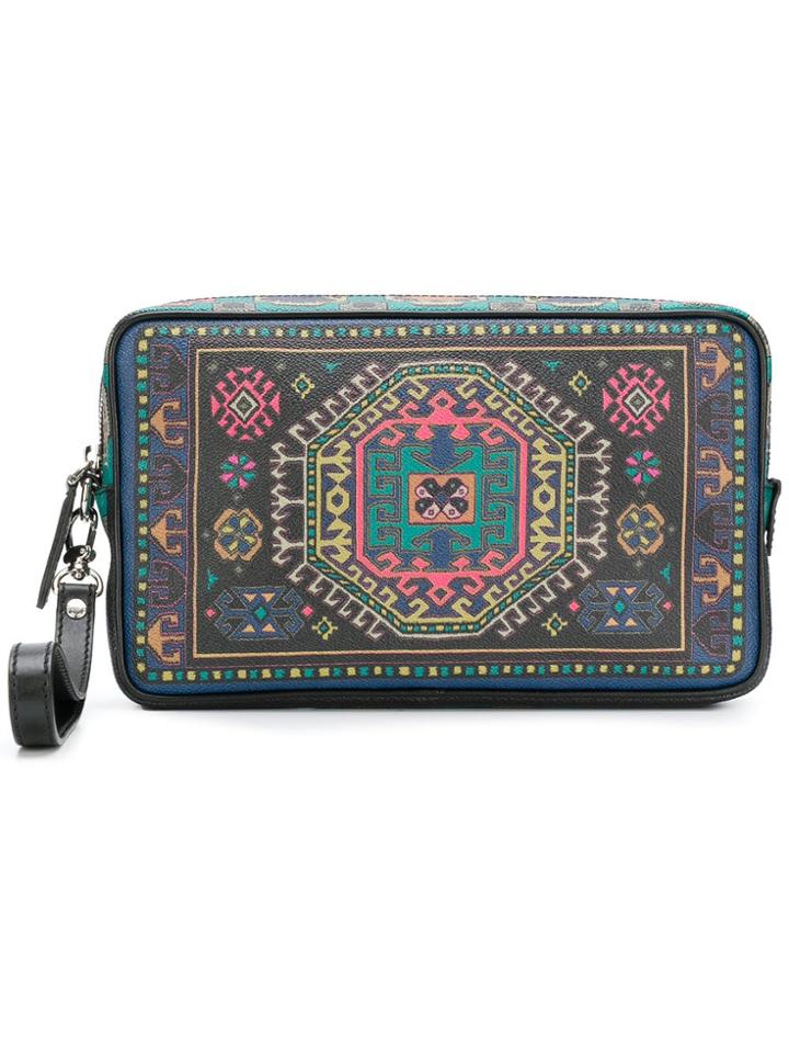 Etro Leather Clutch - Blue