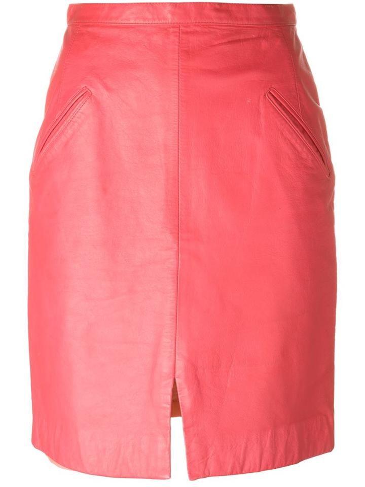 Stephen Sprouse Vintage Leather Skirt