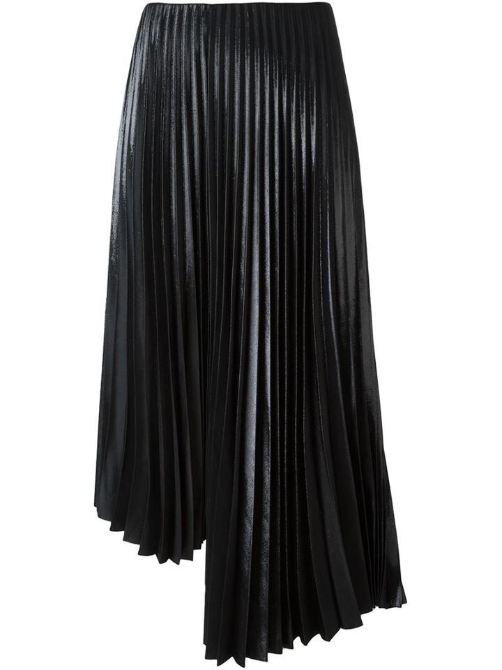 Y's Lurex Effect Pleated Skirt