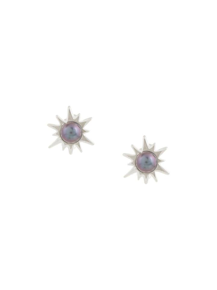 Karen Walker Temptation Stud Earrings - Silver