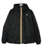 K Way Kids Logo Zipped Jacket - Black