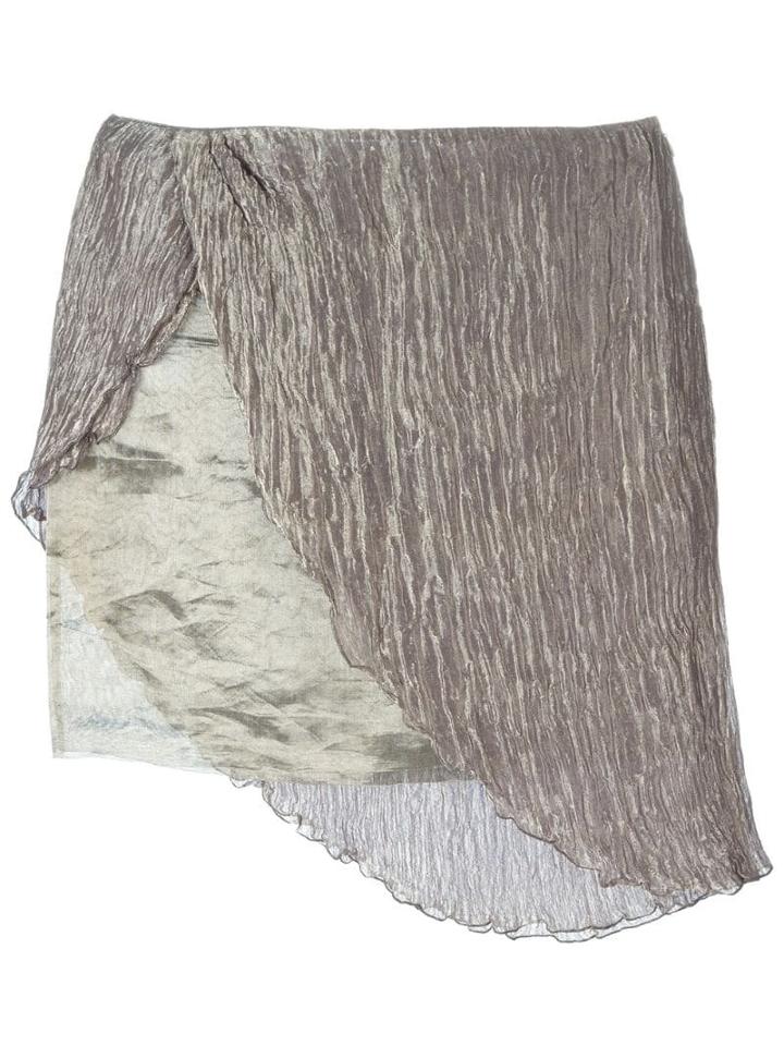 Romeo Gigli Pre-owned Asymmetric Mini Skirt - Grey