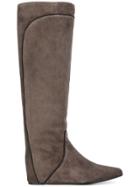 Lanvin Pull-on Contrast Panel Boots - Grey