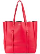 Balenciaga Red Leather Everyday Tote Bag