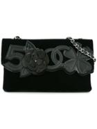 Chanel Vintage Camellia No5 Shoulder Bag - Black