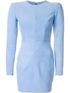 Alex Perry 'sutton' Dress, Women's, Size: 6, Blue, Suede