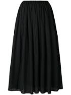 Apuntob Striped Circle Skirt - Black