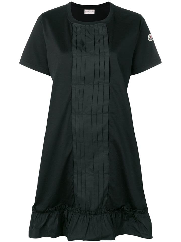 Moncler Pleated Mini Dress - Black