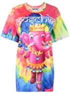 Moschino Crowned Elephant Tie-dye T-shirt, Women's, Size: Small, Cotton