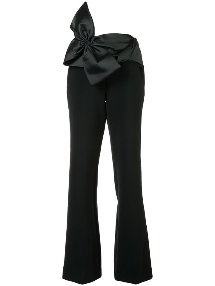 Sachin & Babi Side Fastened Flared Trousers - Black