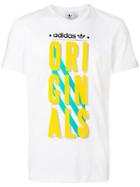 Adidas Graphic Slogan Print T-shirt - White