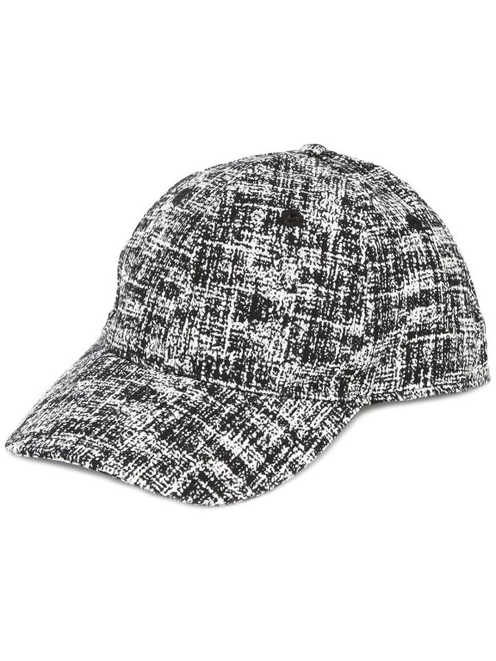 Overhead Patterned Cap, Men's, Black, Cotton/nylon/spandex/elastane