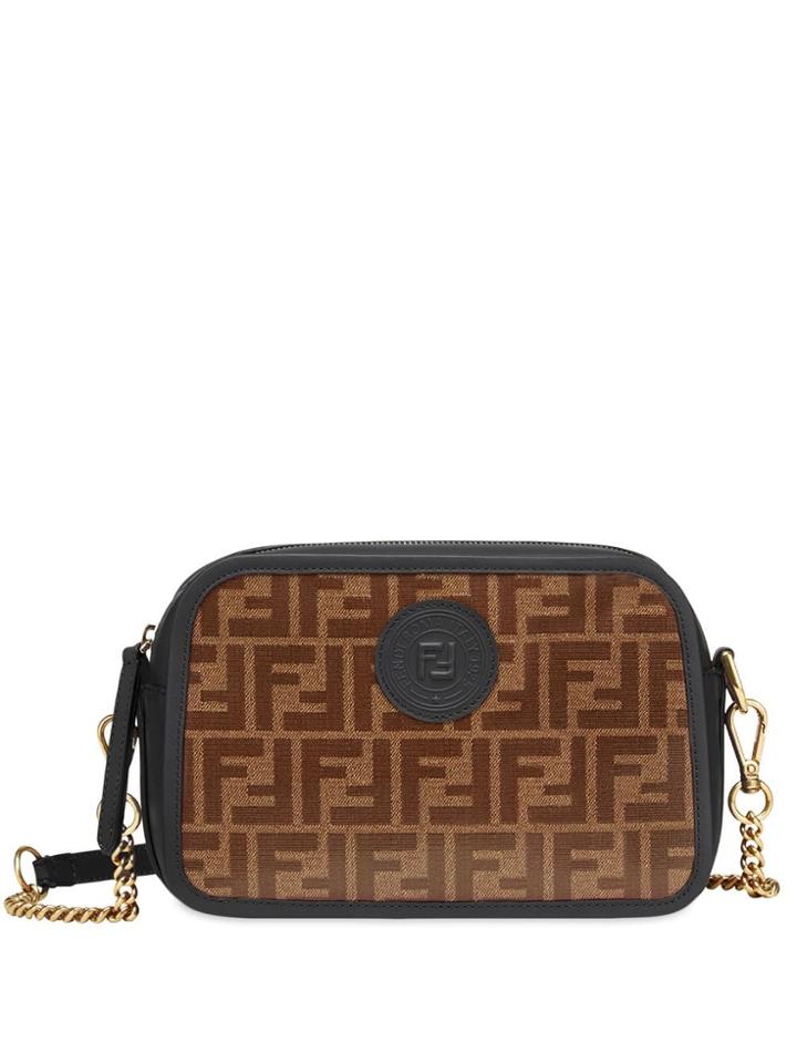 Fendi Ff Motif Camera Bag - Brown