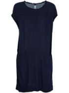 Raquel Allegra Frayed Edge Shift Dress, Women's, Size: 2, Blue, Rayon