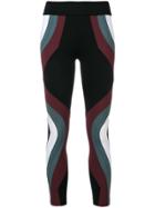 No Ka' Oi Colour Block Paneled Leggings - Black