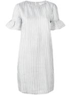 Chinti And Parker - Striped Dress - Women - Silk/cotton/linen/flax - M, White, Silk/cotton/linen/flax