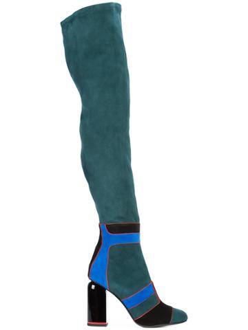 Pierre Hardy Machina Over-the-knee Boots - Green