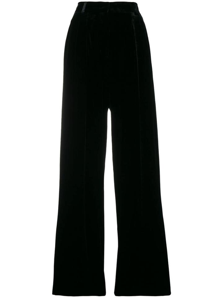 Fendi High-waist Palazzo Trousers - Black